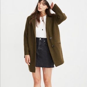 Madewell Olive Green Blazer Sweater Jacket